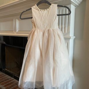 Off White Flower Girl Dress 3T